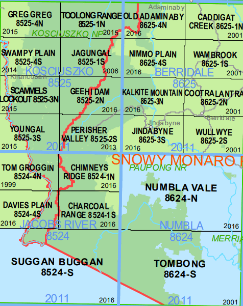 Chimneys Ridge 8524-1N 1:25k LPI Map Printed