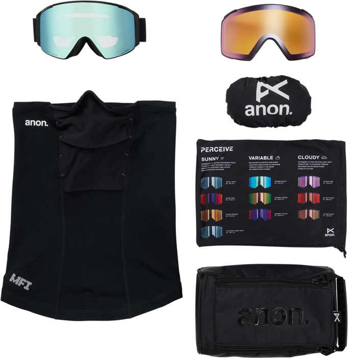 M4S Low Bridge Fit Goggles (Toric) + Bonus Lens + MFI® Face Mask 2027
