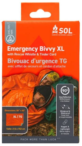 Emergency Bivvy XL w/ Rescue Whistle
