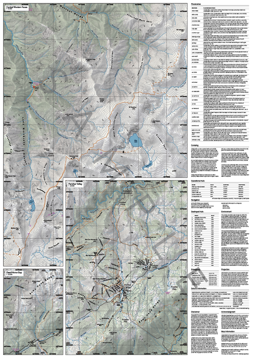 Topograph Snowy Mountains Outdoor Recreation Map 2nd Edition