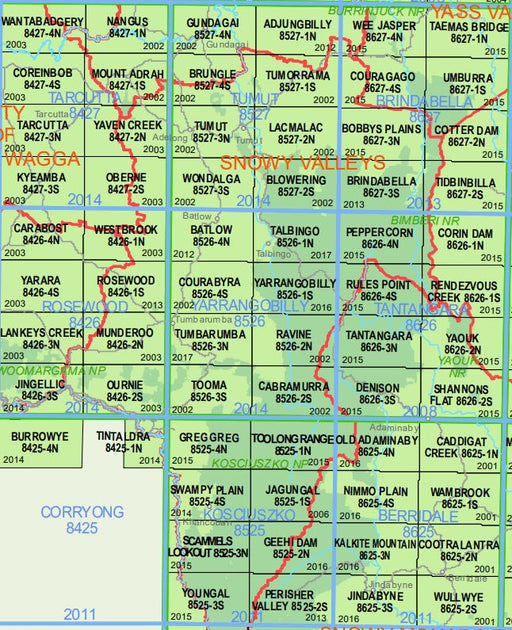 Denison 8626-3-S 1:25k LPI Map Printed