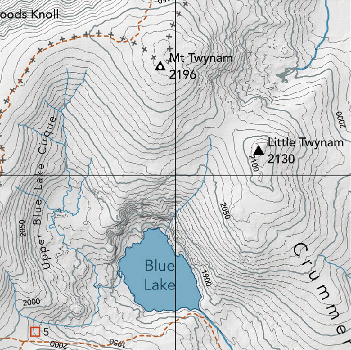 Snowy Mountains A1 Topographic Map