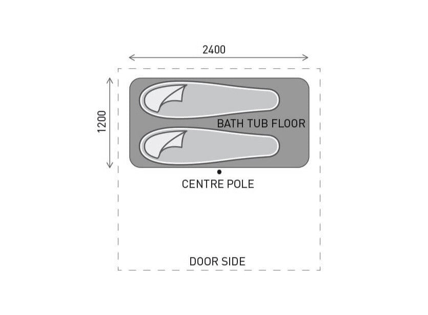4Midable Bath-tub Footprint